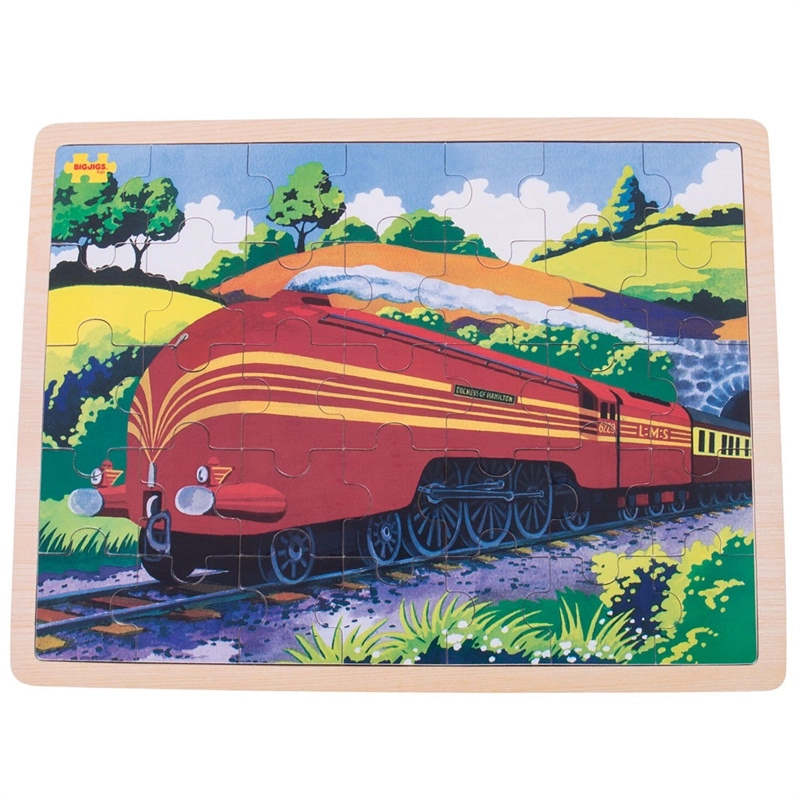 E-shop Bigjigs Toys dřevěné historický vlak Vévodkyně z Hamiltnu 35 dielov