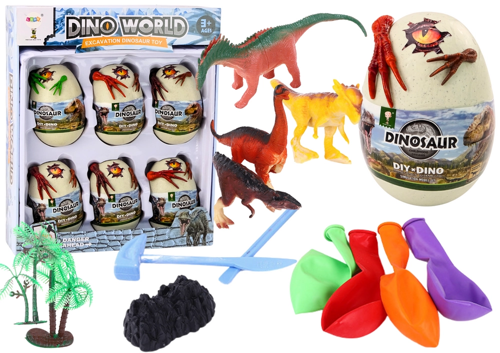 E-shop LeanToys Kreativní archeologická stavebnice Ledová vejce s dinosaury