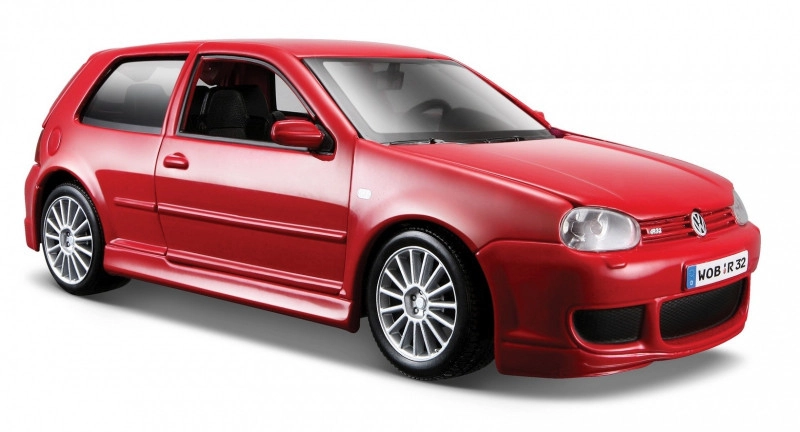 Maisto Volkswagen Golf R32 červená 1:24