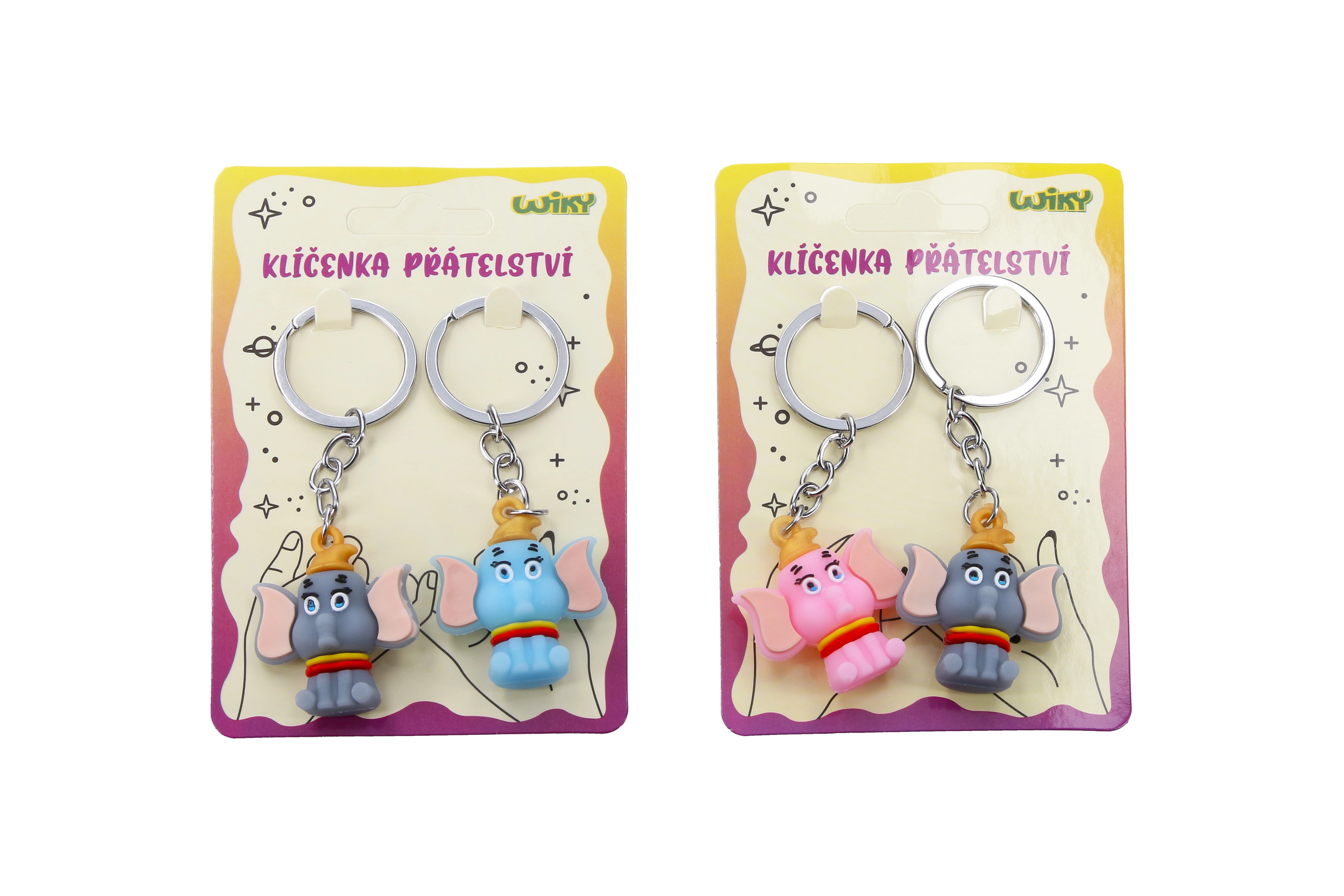 E-shop Prívesok na kľúče Slon 2 ks