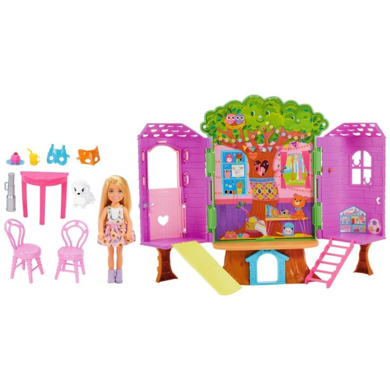 Barbie Chelsea a domček na strome
