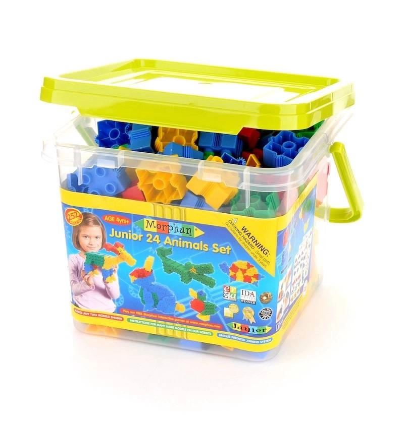 E-shop Konštrukčné kocky Morphun Junior 24 Zvieračiek 252 ks