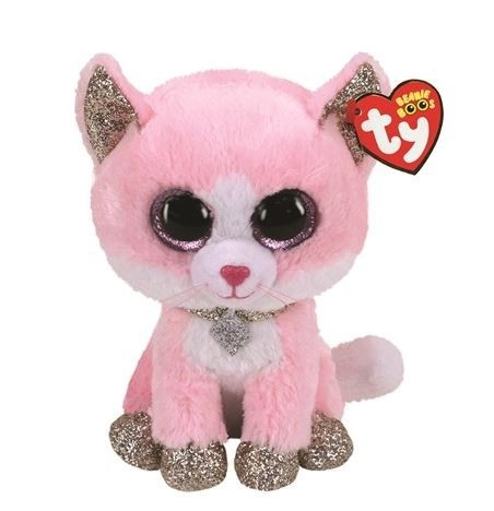 E-shop Ružová mačka Fiona plyšová hračka 24 cm