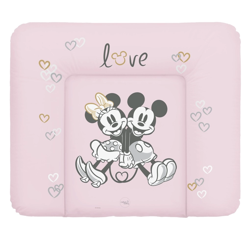 E-shop CEBA Podložka mäkká na komodu Disney Minnie & Mickey Pink 85 x 72