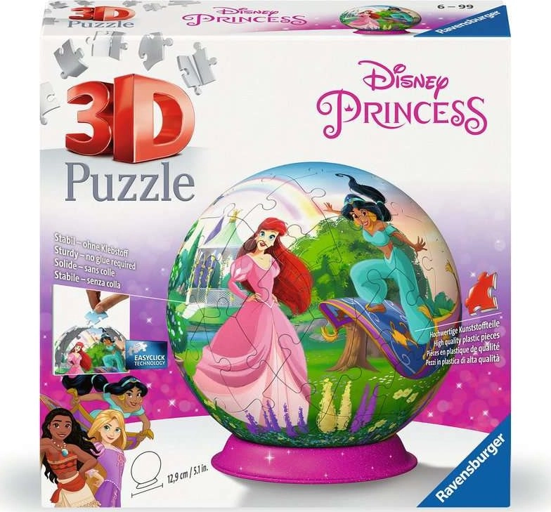 E-shop RAVENSBURGER 3D Puzzleball Disney princezné 73 dielikov