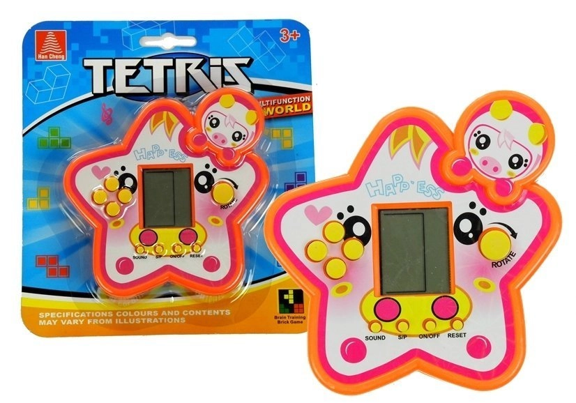 Elektronická hra Tetris hviezda červená