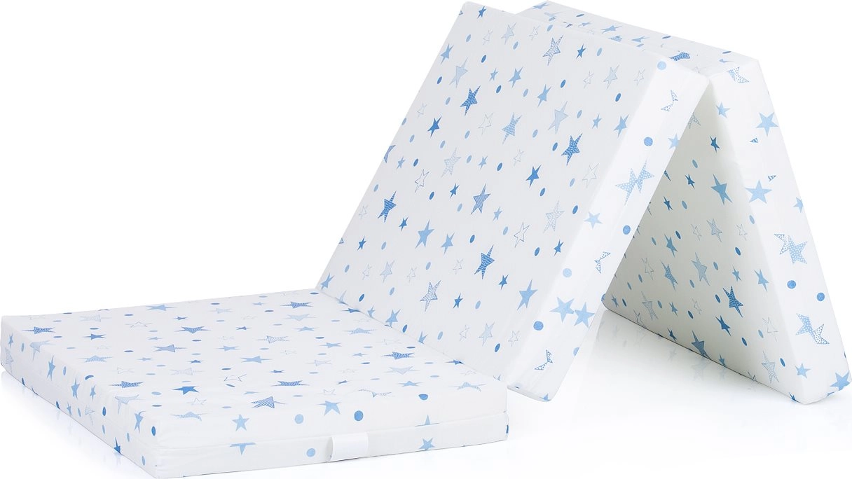 E-shop CHIPOLINO Skladacia matrac 60 x 120 cm White, blue stars