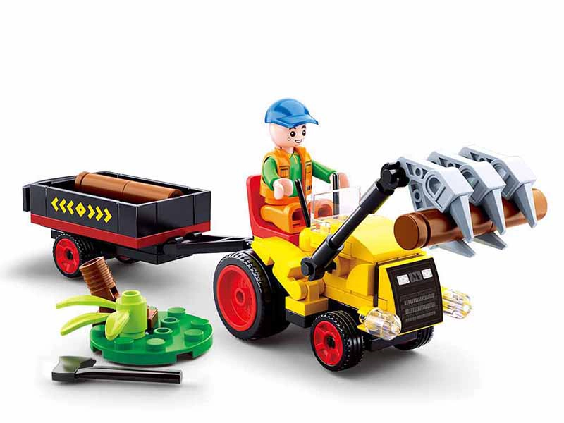 Sluban B0777 Traktůrek s prívesom