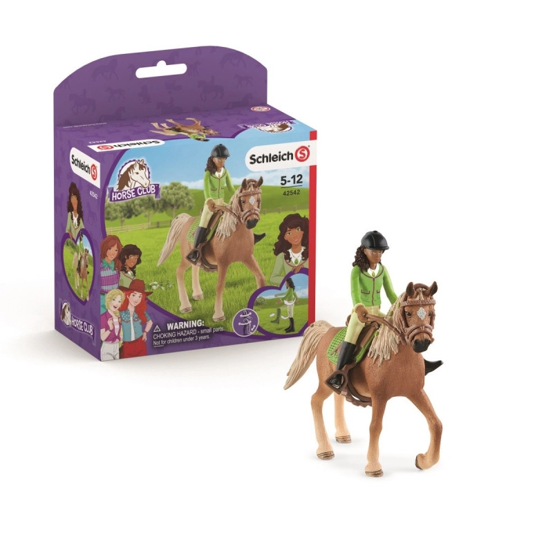 Schleich 42542 Sarah s pohyblivými klouby na koni