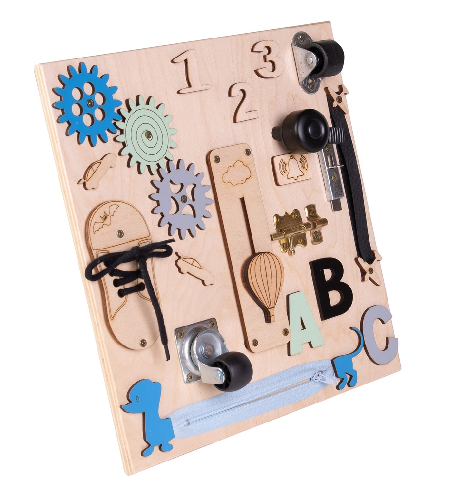 montessori activity board pre deti 30x30cm