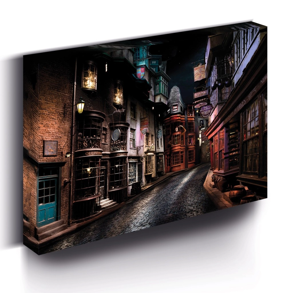 E-shop Harry Potter Obraz LED svietiace 30x40 cm - Priečna ulica