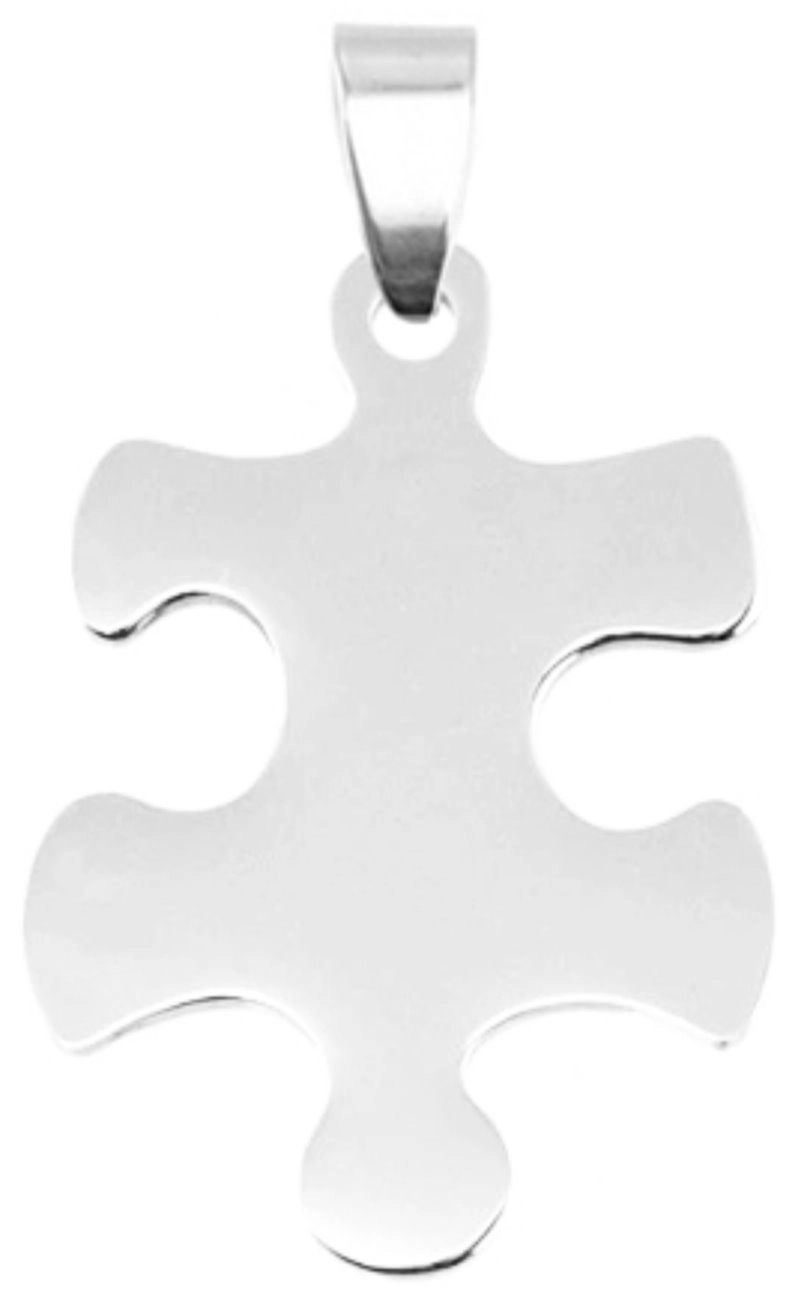 E-shop Oceľový prívesok Puzzle (ľavý)