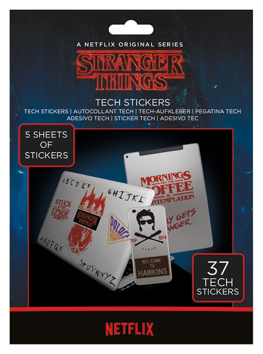 E-shop Nálepky Stranger Things, sada 37 ks