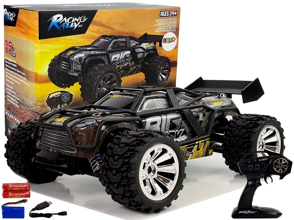 E-shop Lean Toys 9035 Diaľkovo ovládané auto R/C MaxRacing 35 km/h, hnedé 1:18