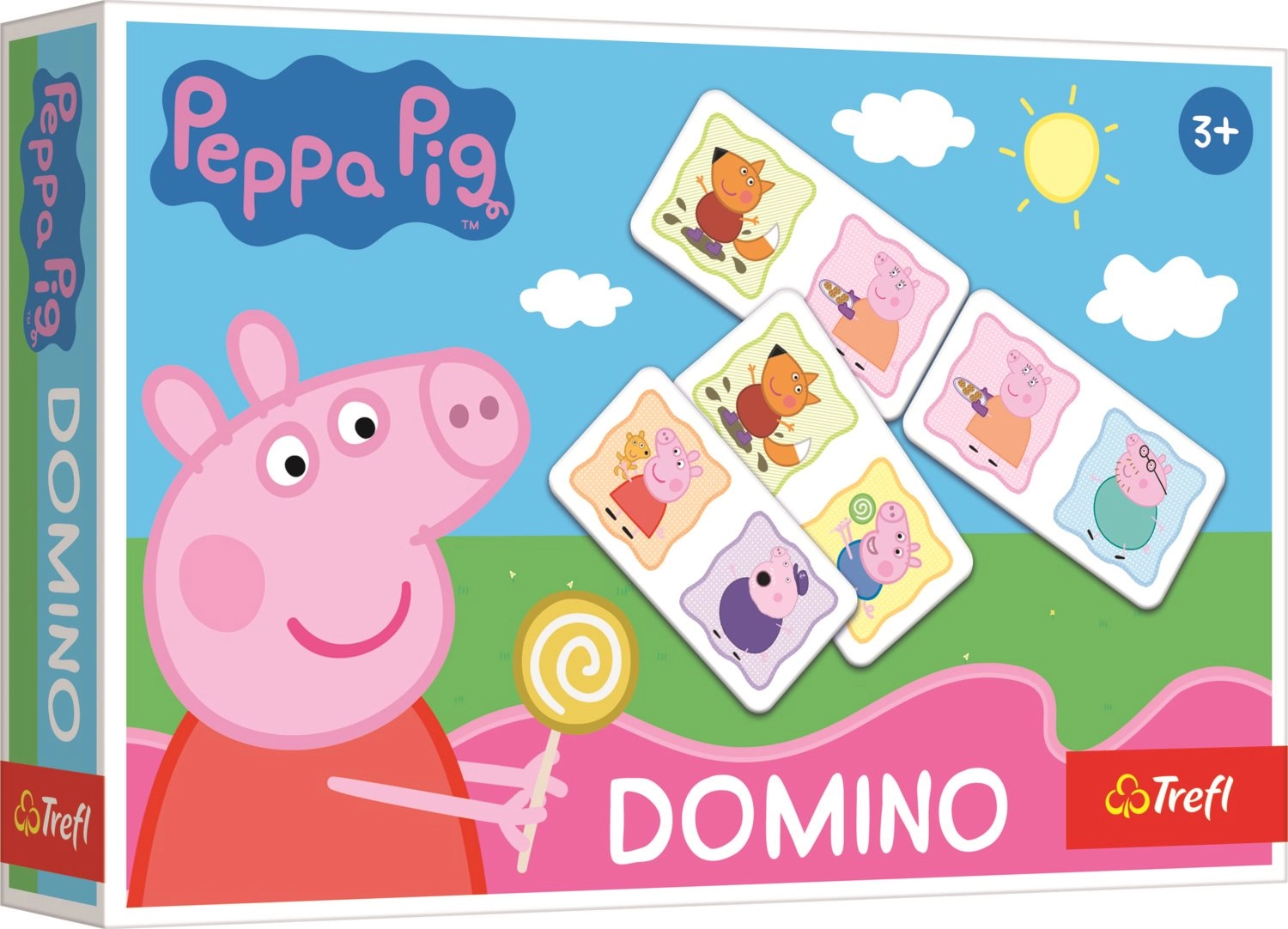 E-shop Trefl Domino papierové Peppa Pig / Prasiatko Peppa 28 kartičiek