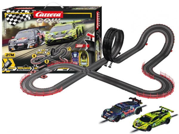 autodráha carrera go dtm supercars 6,3 m s audi r8 lms a lamborghini huracán