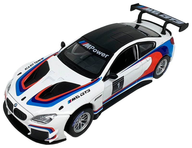 E-shop Kovový model BMW M6 GT3 1:32 so svetlami a zvukmi
