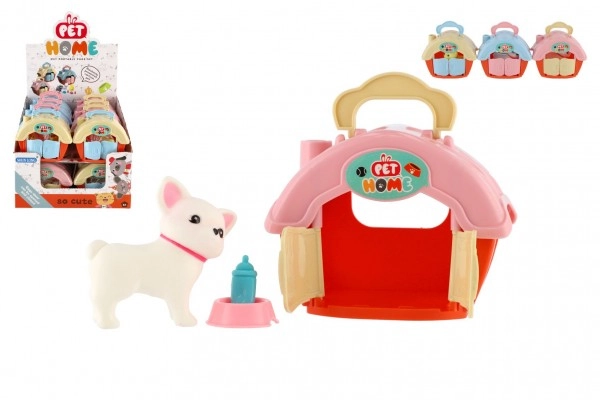 E-shop Teddies Zvířátko s domečkem plast 11x6cm s doplňkem