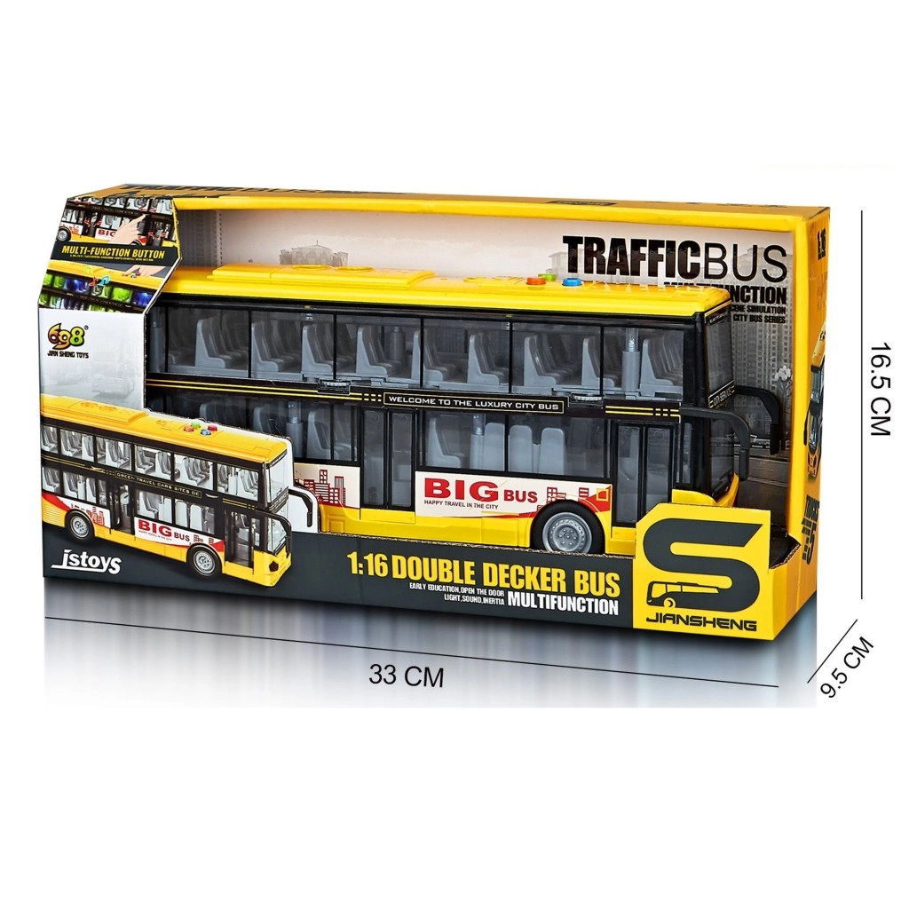 E-shop Alltoys Patrový autobus na setrvačník se světlem a zvukem, plast, 28cm