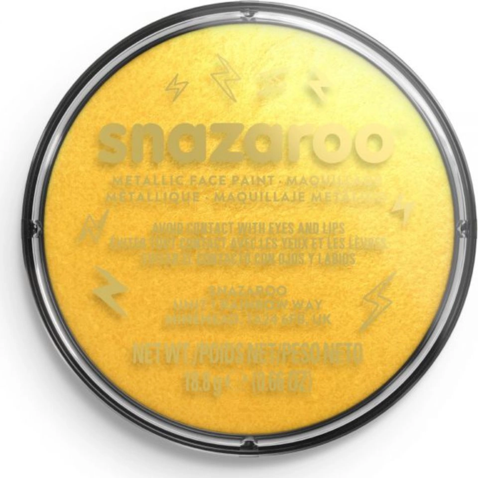 E-shop Farba na tvár Snazaroo Metalická Zlatá 18ml