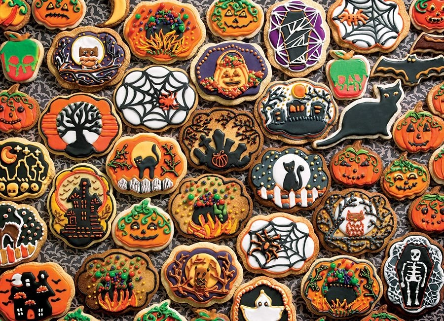 E-shop Puzzle Halloweenské sušienky 1000 dielikov COBBLE HILL