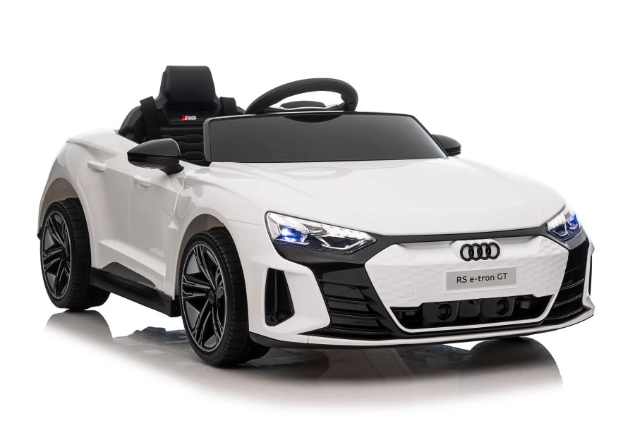 E-shop Lean Cars Elektrické autíčko Audi E- Tron GT QLS-6888 biele motor 4x45W- BATÉRIA 12V7Ah 2022