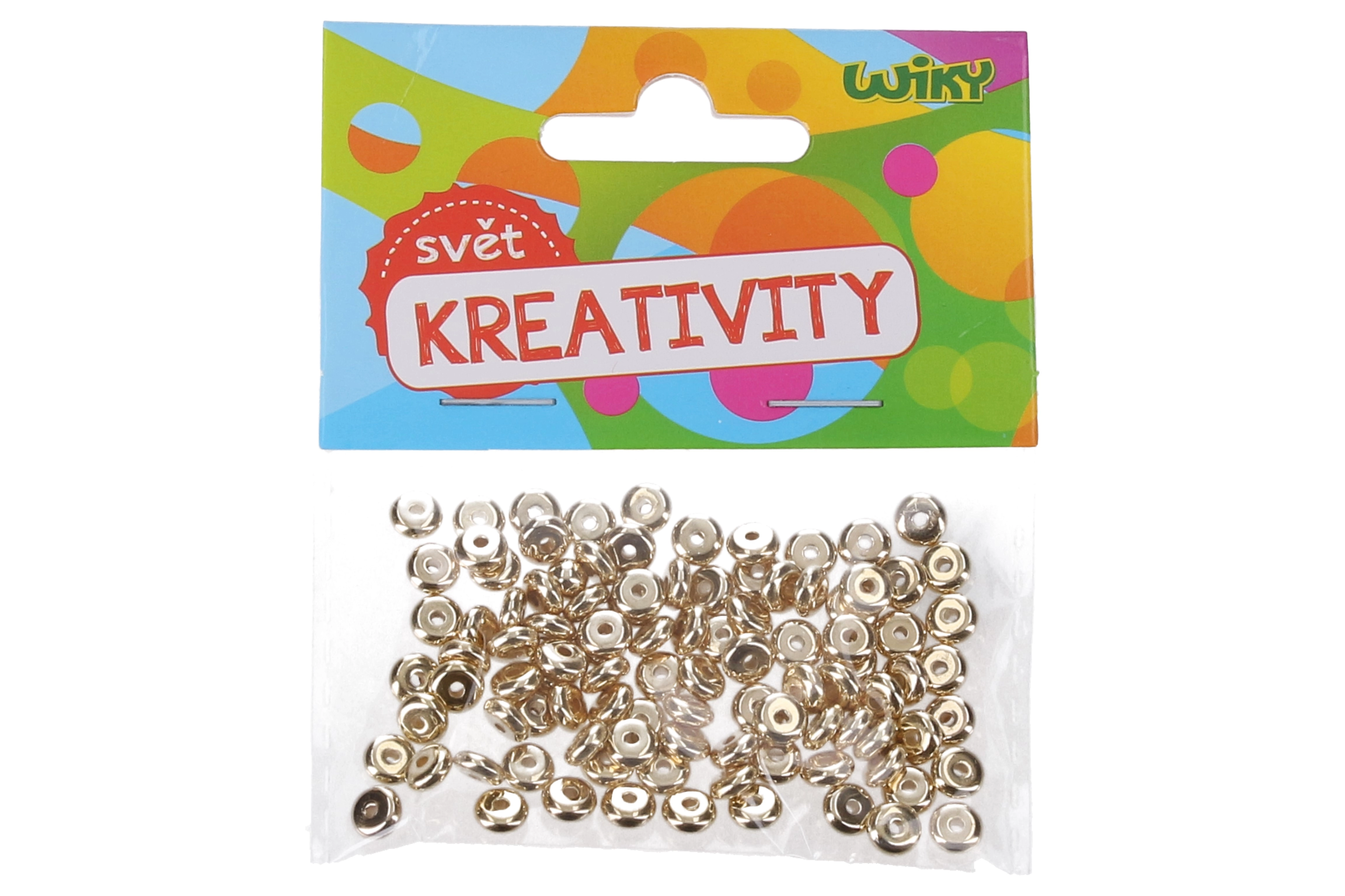E-shop Korálky zlaté 5x2mm100ks