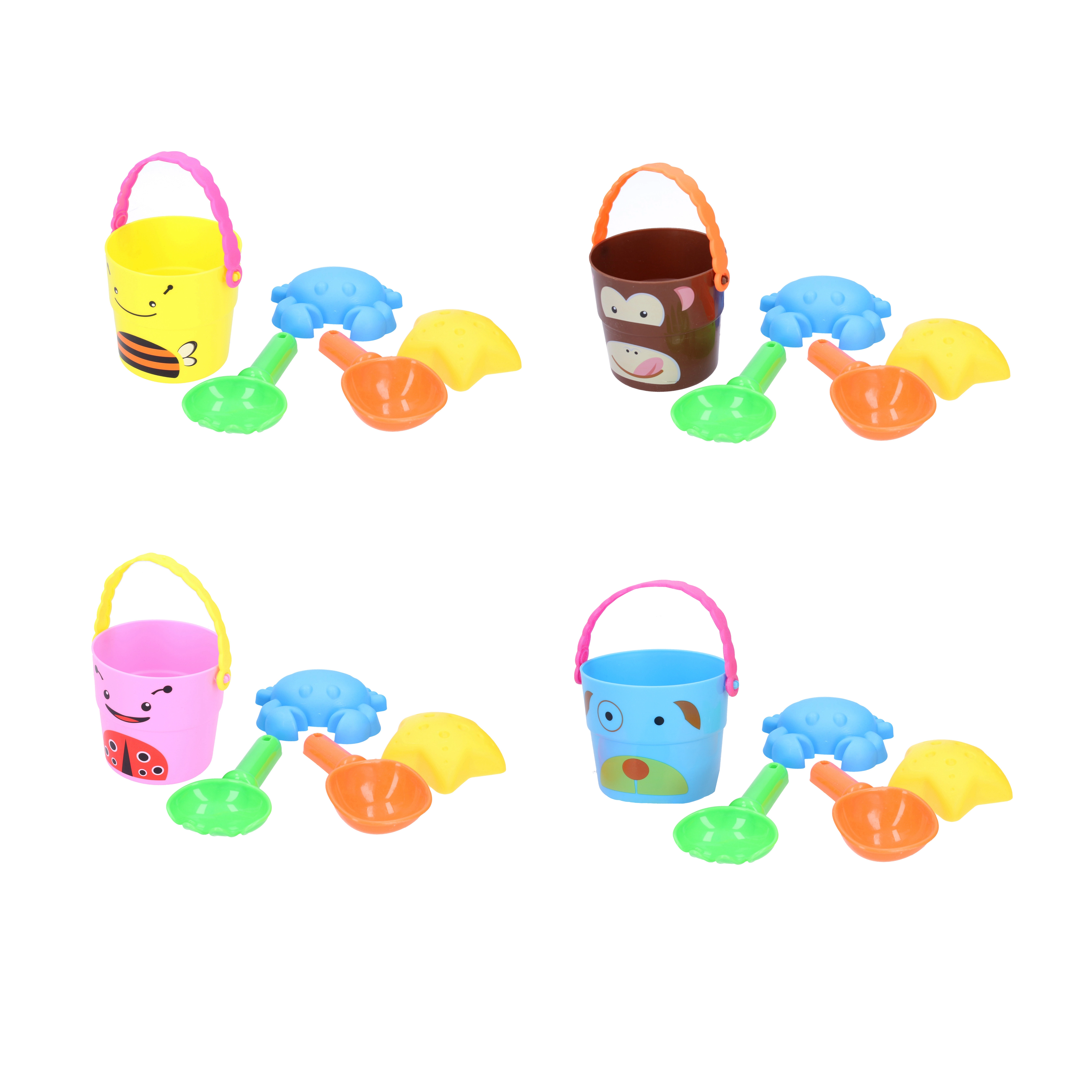 E-shop Wiky Sada na piesok 5 ks zvieratko 8 cm 3 druhy