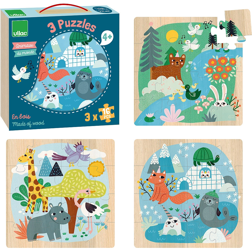 E-shop Vilac puzzle světová zvířata