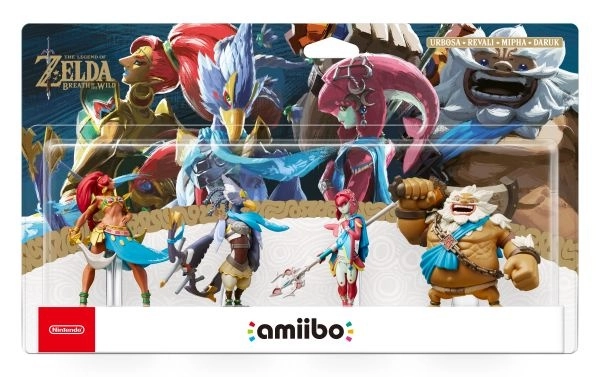amiibo The Legend of Zelda: Breath of the Wild – sada Šampiónov (Daruk, Mipha, Revali a Urbosa)