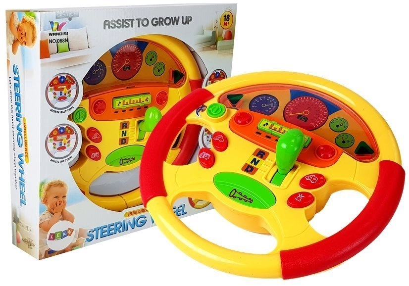 E-shop LEAN TOYS Volant vzdelávací so svetlami a zvukmi