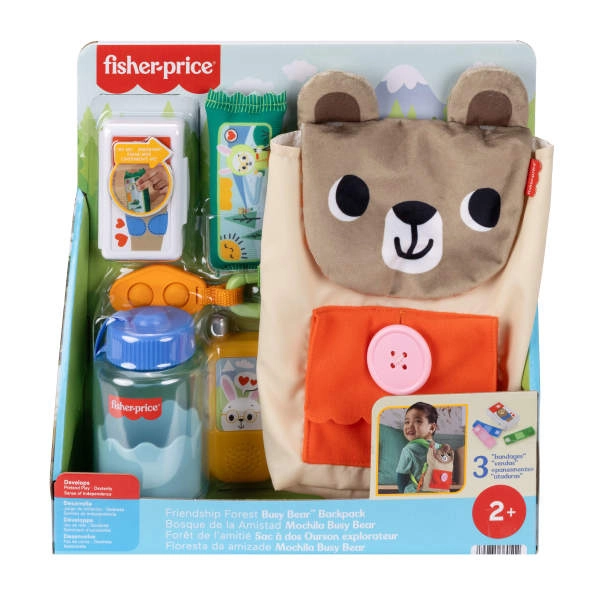 E-shop fisher-price medvedíkový batôžtek – aktívny kempovací set pre malých objaviteľov
