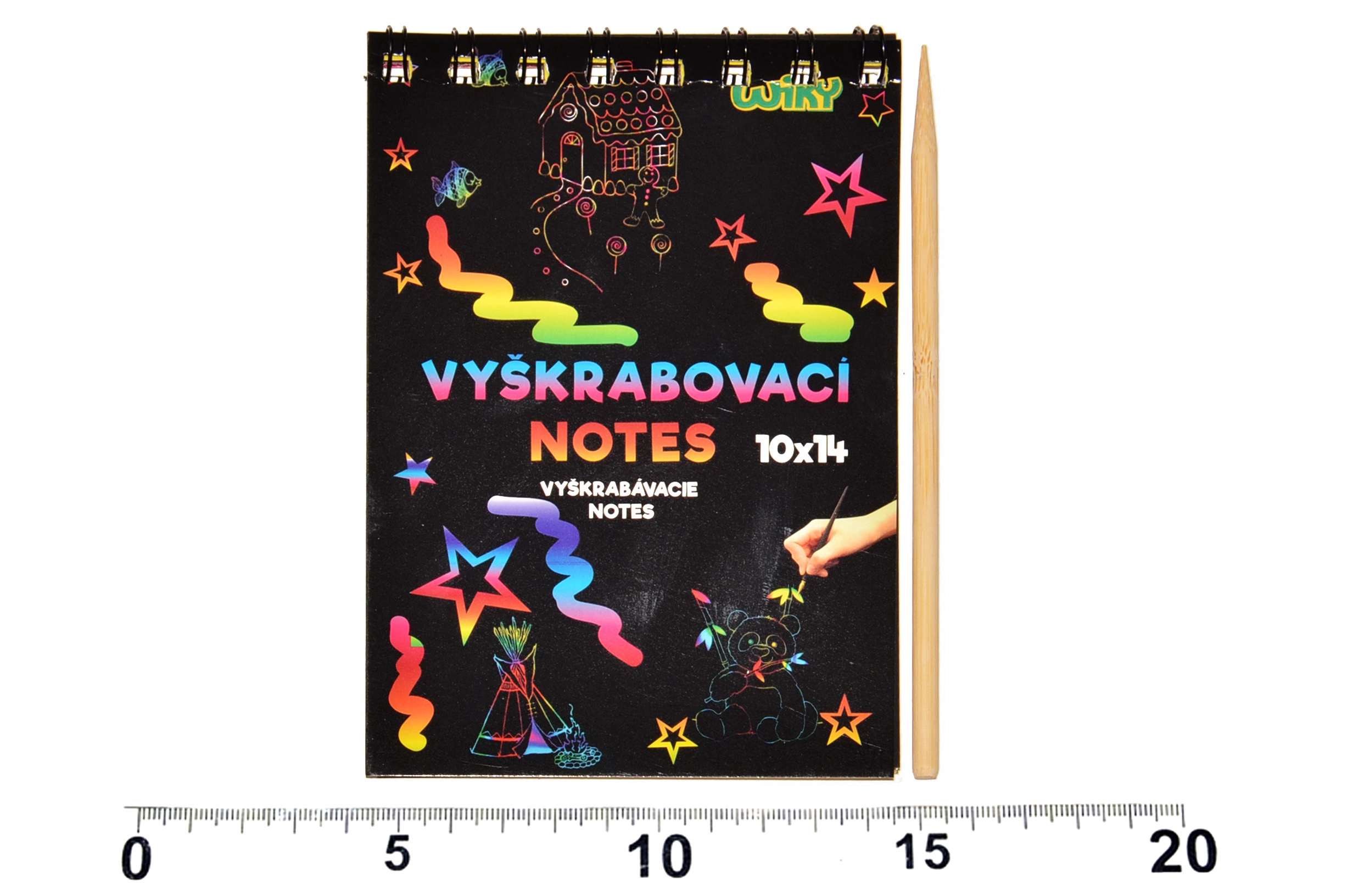 Wiky vyškrabávacie notes 12 listov