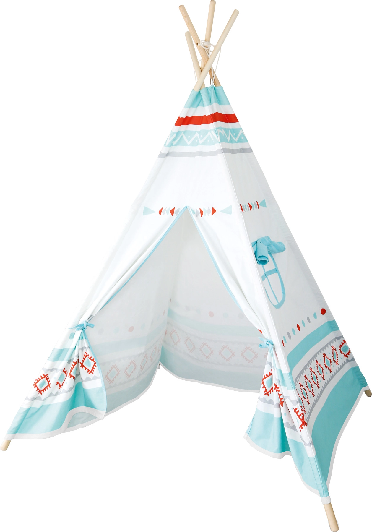 Small Foot teepee bielomodré