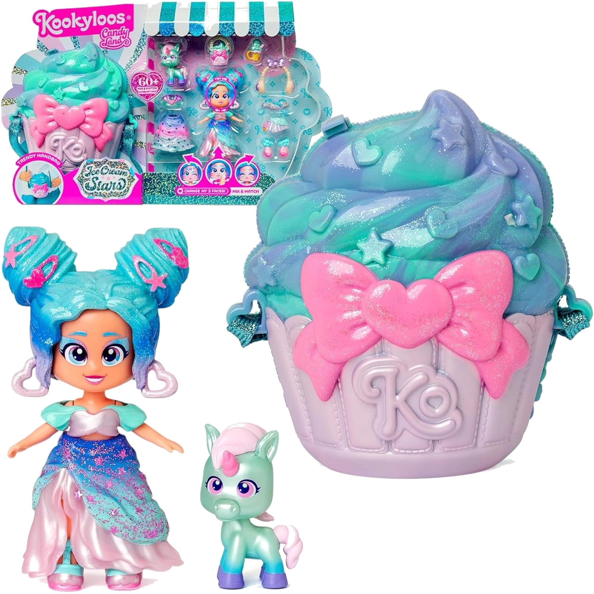 KookyLoos Candy Cream Stars zberateľská figúrka s kabelkou a doplnkami