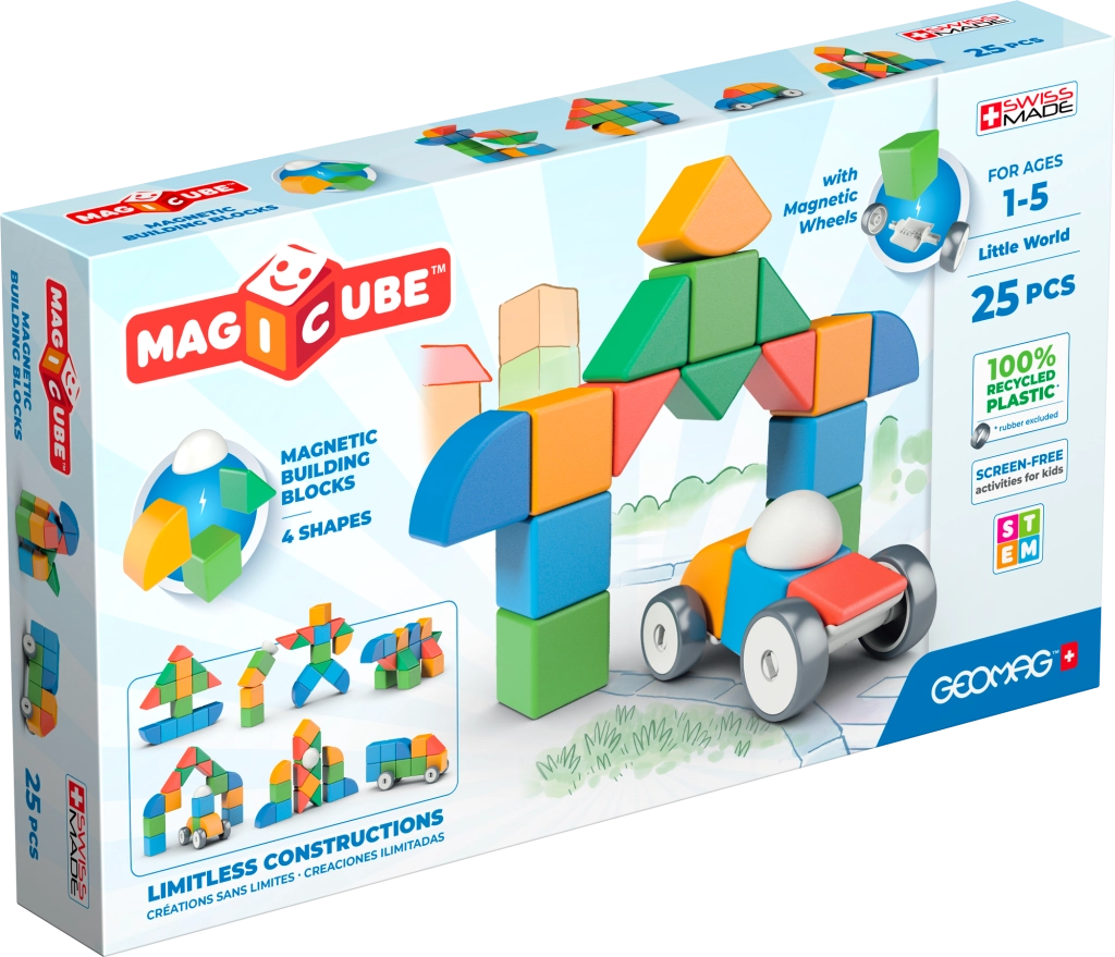 E-shop Geomag Magicube Shapes – magnetická stavebnica 25 dielov