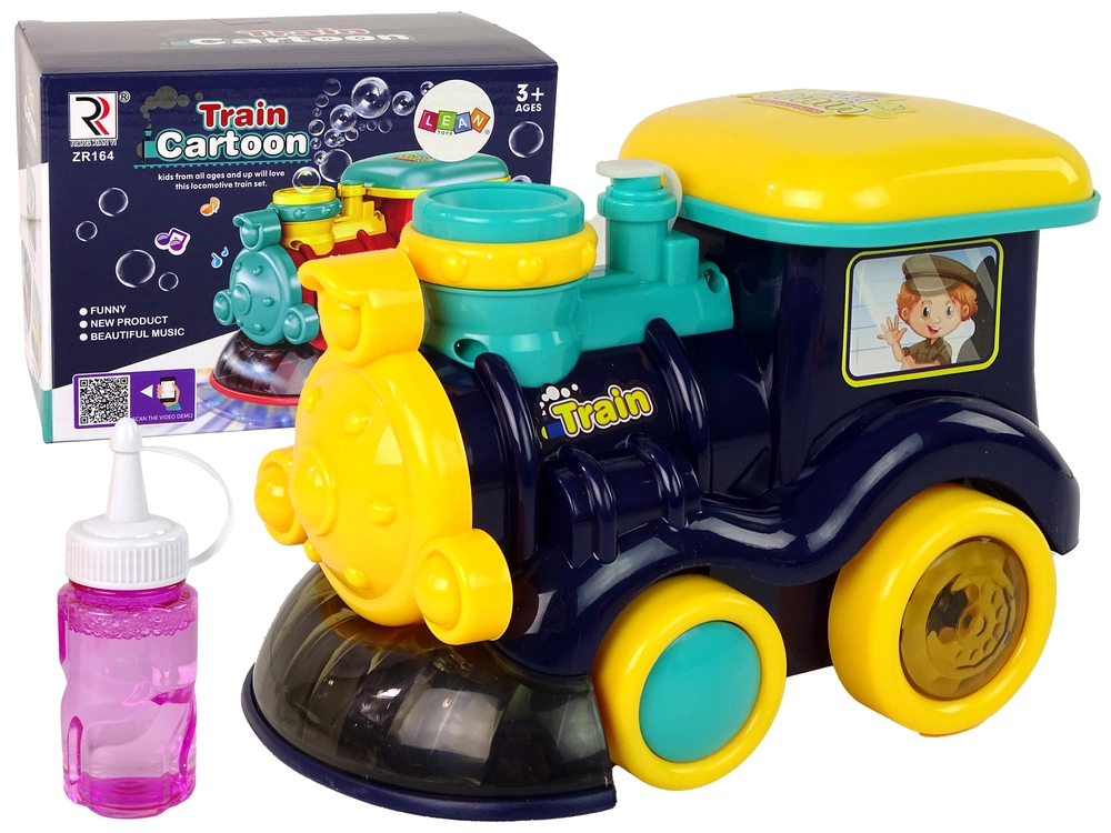 E-shop Lean Toys Bublifuk lokomotíva modrá