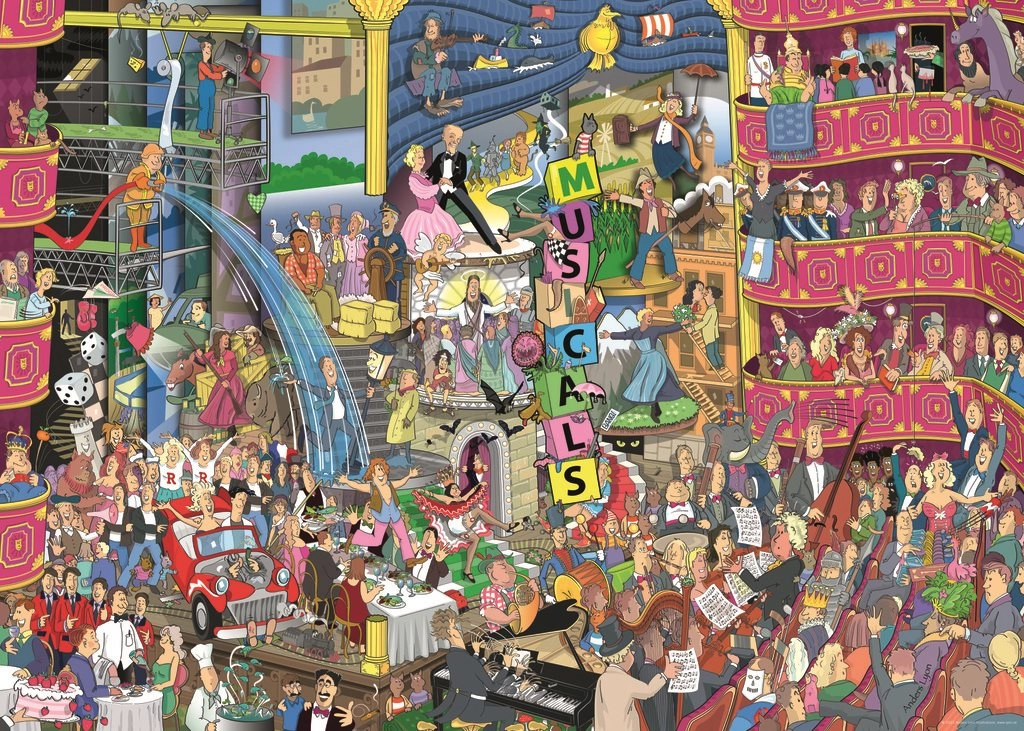 E-shop HEYE Puzzle Najlepšie muzikály 1000 dielikov