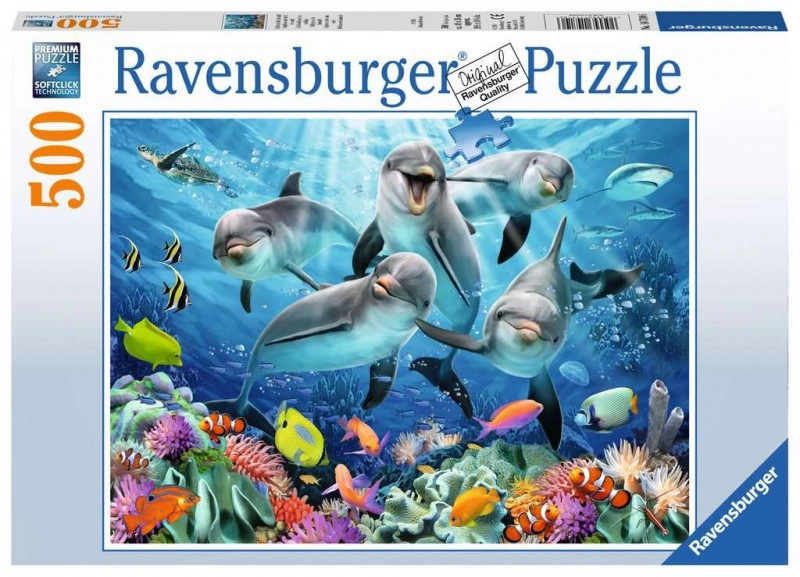 E-shop Ravensburger Dolphins in the Coral Reef 500 dielov