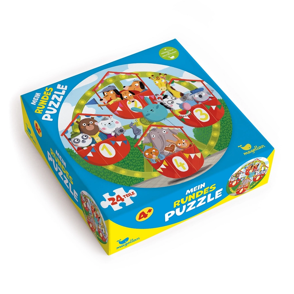 Magellan okrúhle puzzle zvieratká na ruskom bicykli