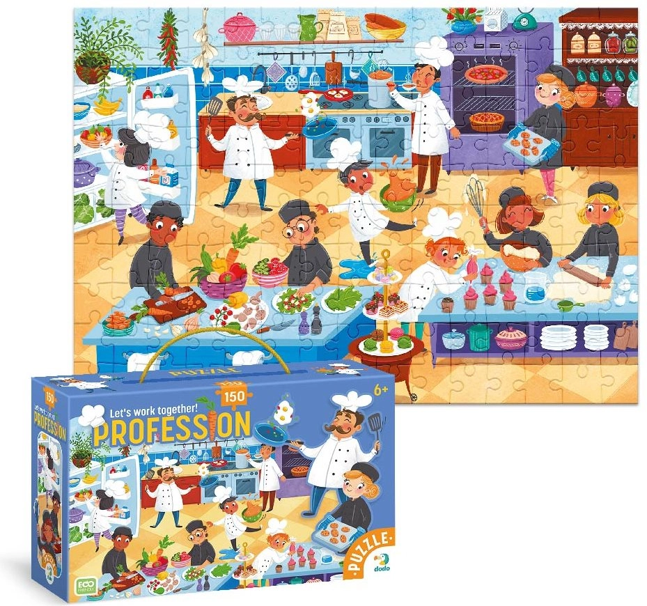 Puzzle DODO Povolanie Kuchár 150 dielikov