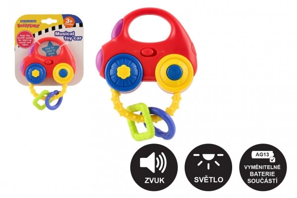 E-shop Teddies Chrastítko Auto se zvukem světlem