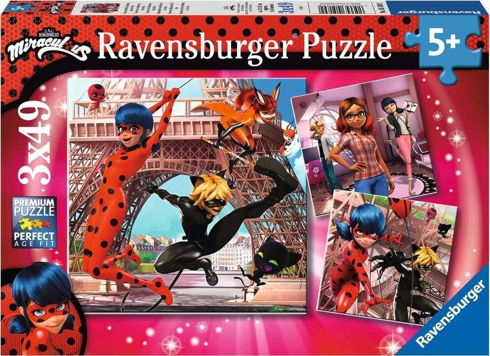 E-shop RAVENSBURGER Kouzelná Beruška a Černý Kocour 3x49 dielov