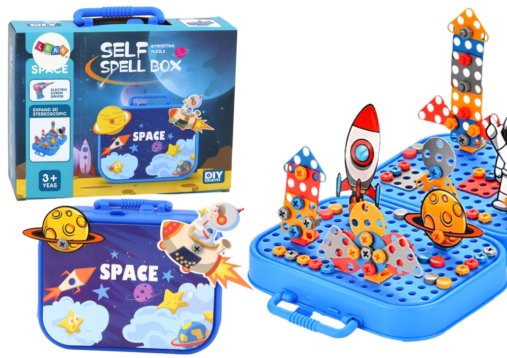 E-shop Majlo Toys stavebnica s vŕtačkou a skrutkovačom Kozmos 228 ks