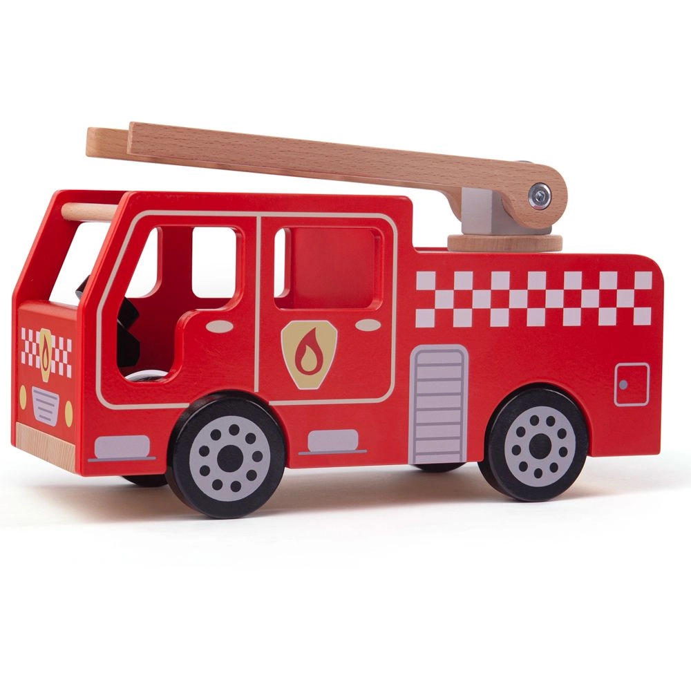 E-shop Bigjigs Drevené hasičské auto