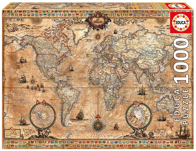 E-shop Educa Antická mapa světa 1000 dielov