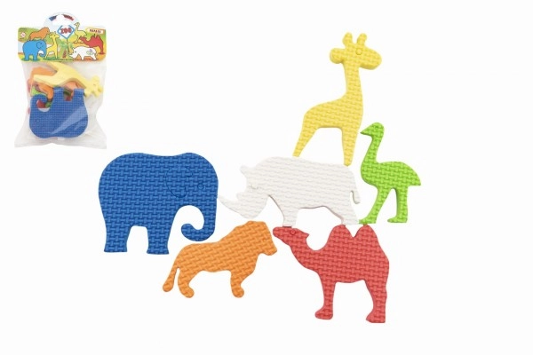 E-shop Vodolepky Pěnové dílky ZOO Safari 6ks 14x21cm