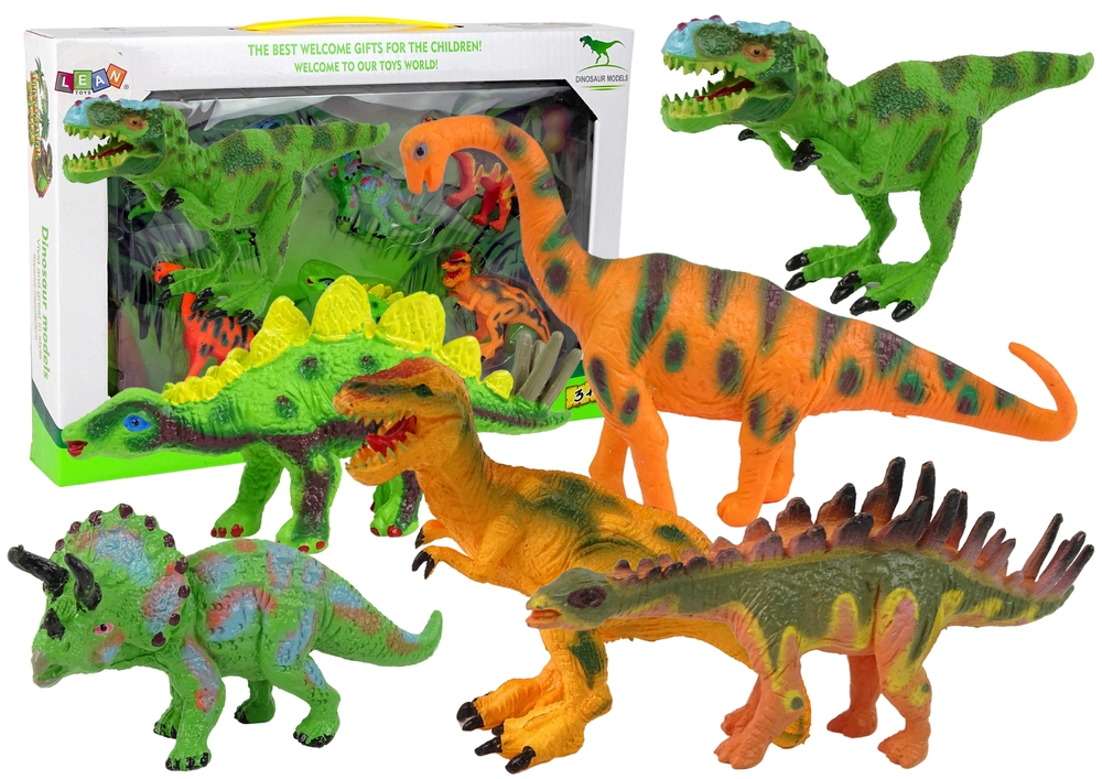 Lean Toys Súprava 6 figúrok Dinosaury