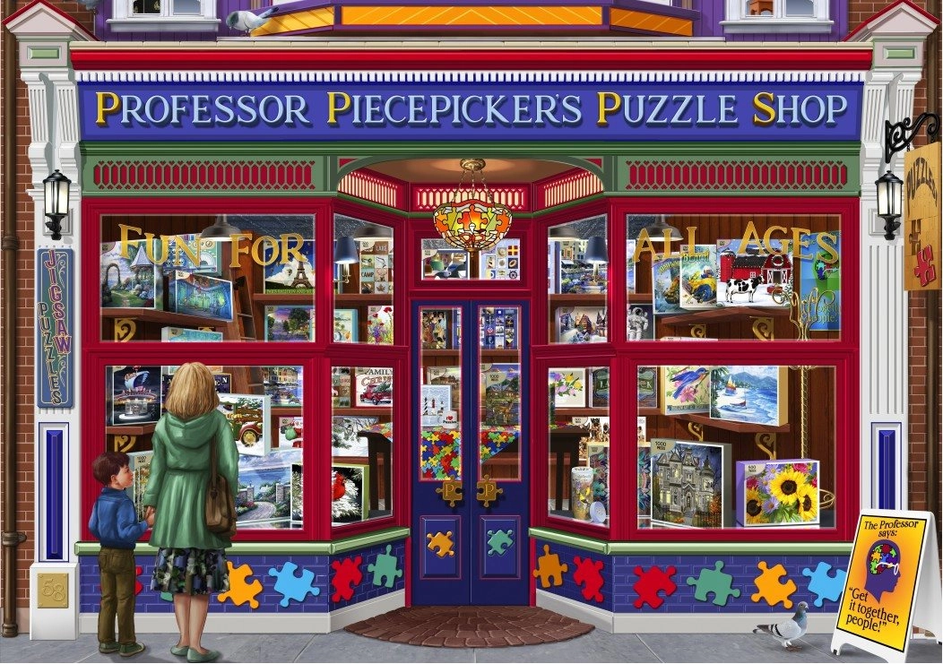 E-shop Puzzle Bluebird Professor Puzzle Shop 1500 dielikov