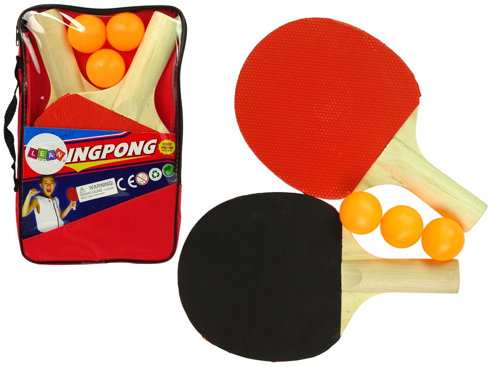 E-shop Lean Toys Súprava na Ping Pong rakety s loptičkami